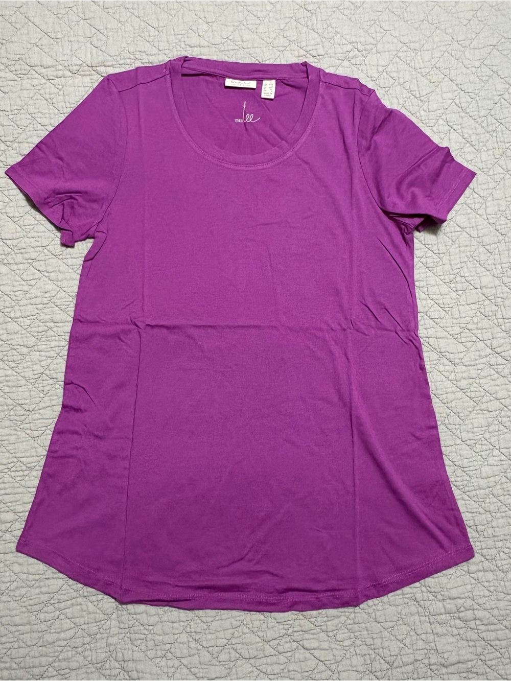 LOGO by Lori Goldstein the Tee Shirt Purple Size XXS / XX-Small Cotton Modal